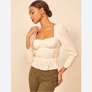 Reformation Plath Top, Size M